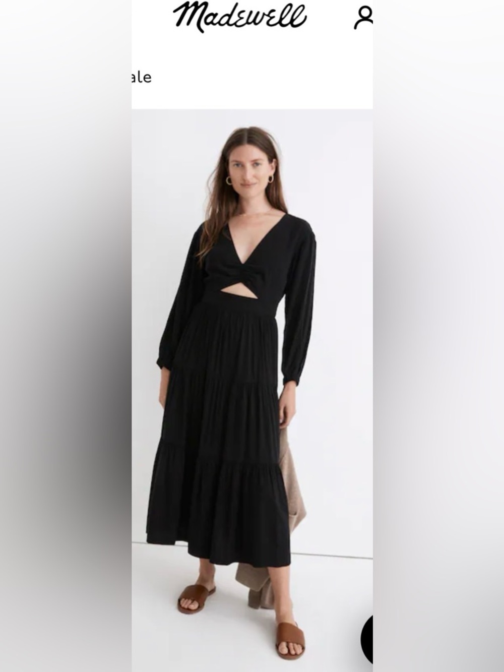 Madewell Lusterweave Cutout Midi Dress
